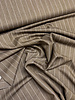 Madeline khaki bruin - pine stripe - soepelvallende gabardine wool touch