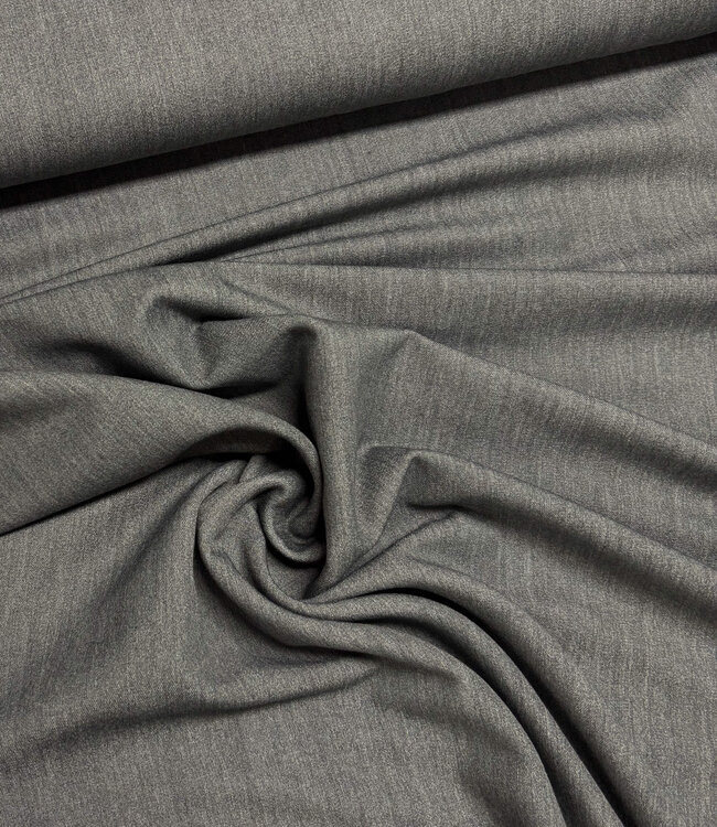 melee antraciet - wool gabardine
