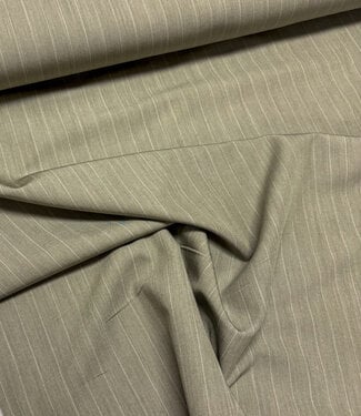 mint green pin stripe - flowing gabardine
