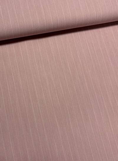 roze pin stripe - soepelvallende gabardine