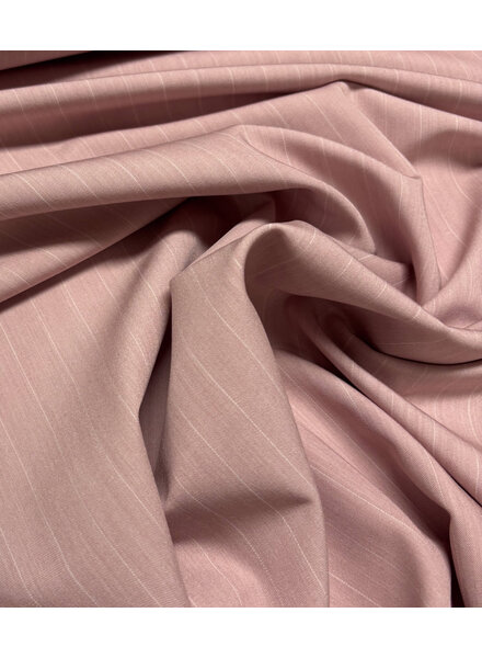 pink pin stripe - flowing gabardine