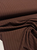 chocoladebruin pin stripe - soepelvallende gabardine