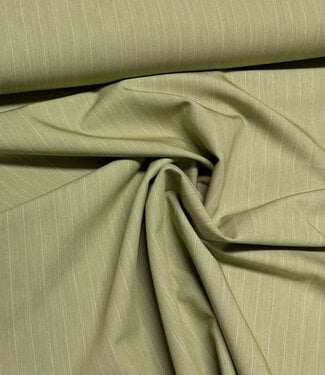pistachio pin stripe - flowing gabardine