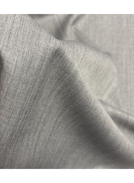 grey - wool flowing gabardine