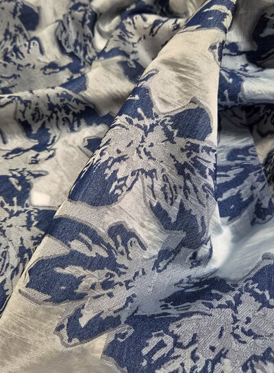 lily flowers - sheer cotton