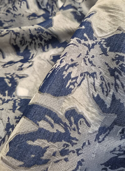 lily flowers - sheer cotton