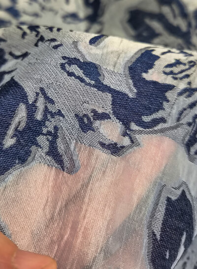 lily flowers - sheer cotton