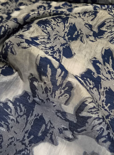 lily flowers - sheer cotton