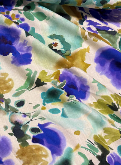 Madeline tuscany flowers - linnen viscose