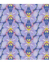 Windham Fabrics insectarium luna periwinkle - katoentje