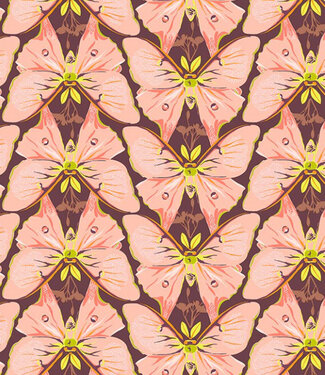 Windham Fabrics insectarium luna pink - katoentje