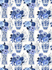 Windham Fabrics China blue vases - cotton