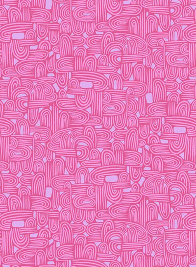 Windham Fabrics insectarium tunneling violet - katoentje