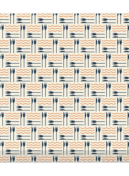 felicity fabrics pasta love - late night lasagna - katoen