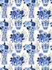 Windham Fabrics China blue vases - katoentje