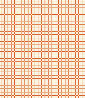 felicity fabrics pasta love - table for two orange - cotton