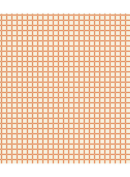 felicity fabrics pasta love - table for two orange - katoen