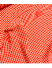 vichy ruitjes peach/perzik - seersucker
