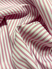 pink and white striped cotton shirt