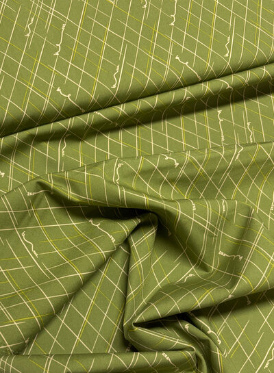 ART GALLERY FABRICS summer homestaed bee line - cotton