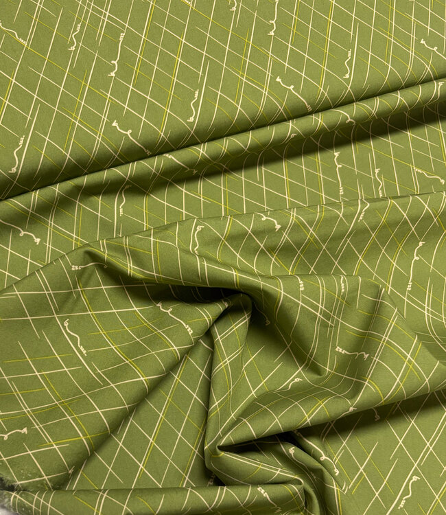ART GALLERY FABRICS summer homestaed bee line  - cotton