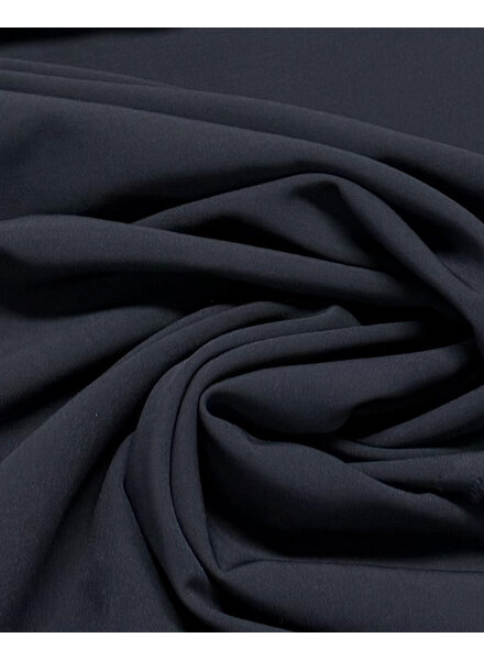 A la Ville navy - stylish woven fabric - wrinkle-free - high quality (Italy)