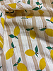 tetra lemons and cognac stripes - double gauze/tetra