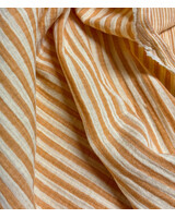 lemon mango streepjes double face - double gauze/tetra