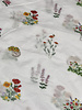 flower garden embroidery - cotton voile
