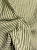 green / light green pistachio stripes double face - double gauze/tetra