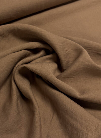 A la Ville taupe (soft collection)- prachtig geweven linnenlook viscose