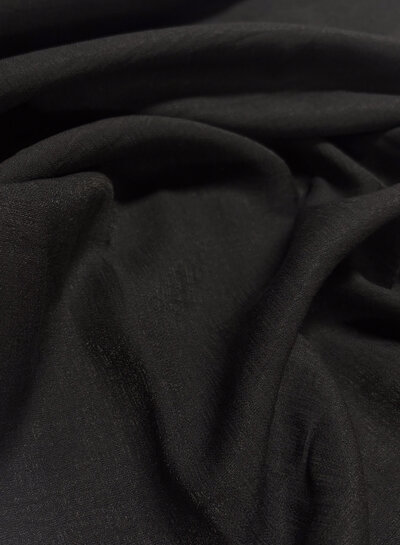 A la Ville black (soft collection) - beautifully woven linen-look viscose