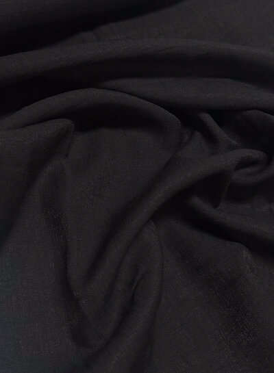 A la Ville black (soft collection) - beautifully woven linen-look viscose