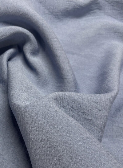 A la Ville soft blauw - prachtig geweven linnenlook viscose
