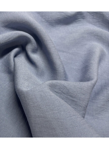 A la Ville soft blue - beautifully woven linen-look viscose