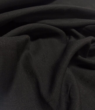 A la Ville soft crinkle rayon - black