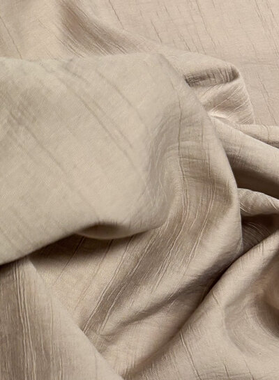 A la Ville soft crinkle rayon - beige