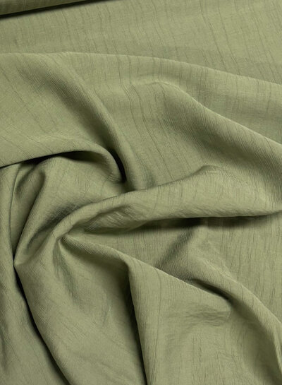 A la Ville soft crinkle rayon - soft green