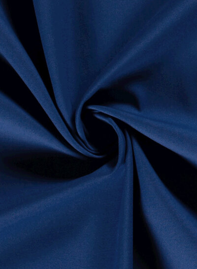 kobalt - washed cotton twill met lichte stretch
