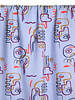 Atelier Jupe white and blue graphic texture viscose