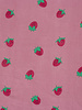 aardbeien op oudroze - tetra/ double gauze