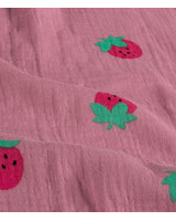 aardbeien op oudroze - tetra/ double gauze