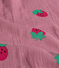 aardbeien op oudroze - tetra/ double gauze