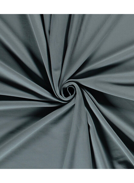 Madeline Plain French Terry - Steel Blue OEKO TEX