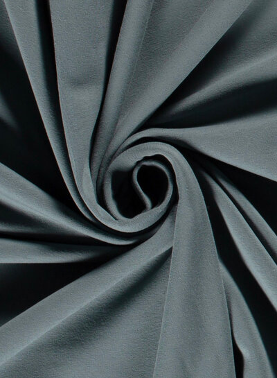 Madeline Plain French Terry - Steel Blue OEKO TEX