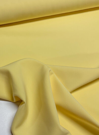 A la Ville soft yellow - stylish woven fabric - wrinkle-free - high quality (Italy)