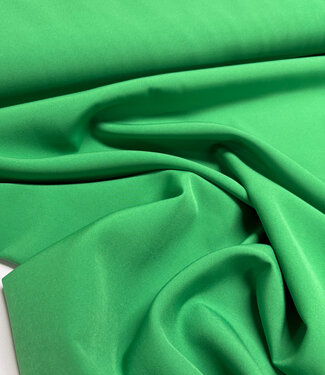 A la Ville grass green - stylish woven fabric - wrinkle-free - high quality (Italy)