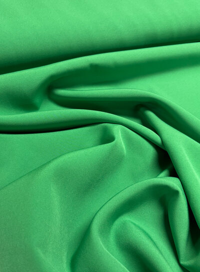 A la Ville grass green - stylish woven fabric - wrinkle-free - high quality (Italy)