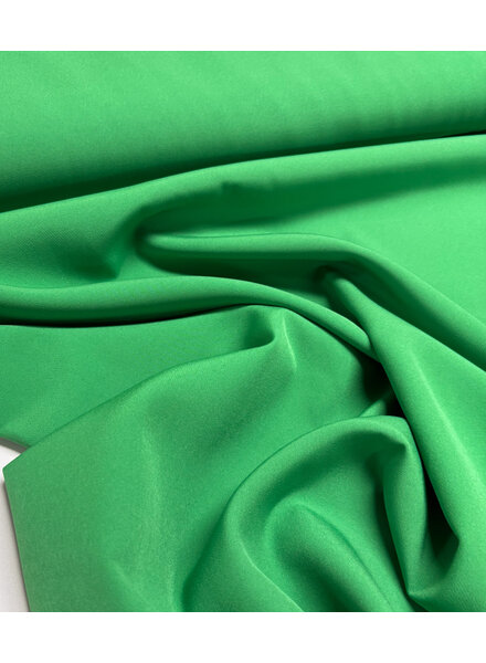 A la Ville grass green - stylish woven fabric - wrinkle-free - high quality (Italy)