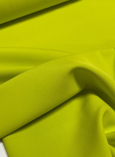 A la Ville frisgroen  - stijlvolle geweven stof- kreukvrij - hoogstaande kwaliteit (Italie)